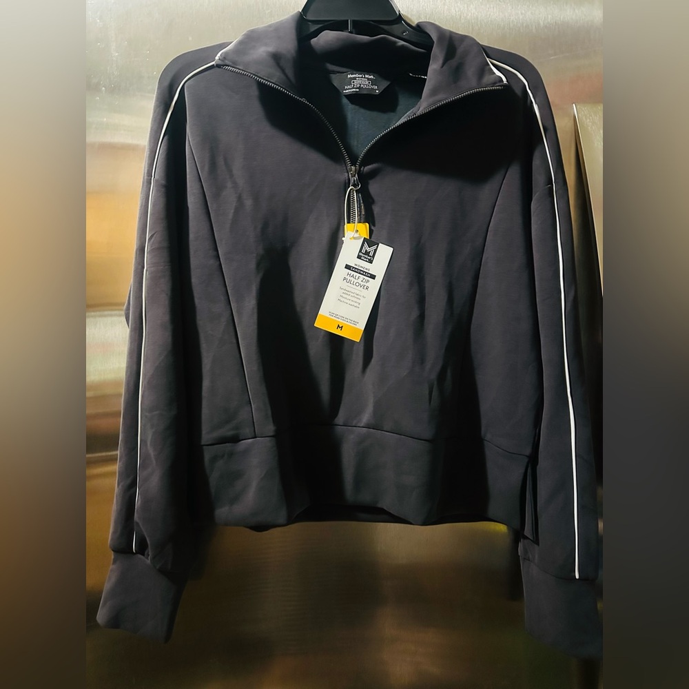Dark Gray Half-Zip Pull Over or Sweatshirt